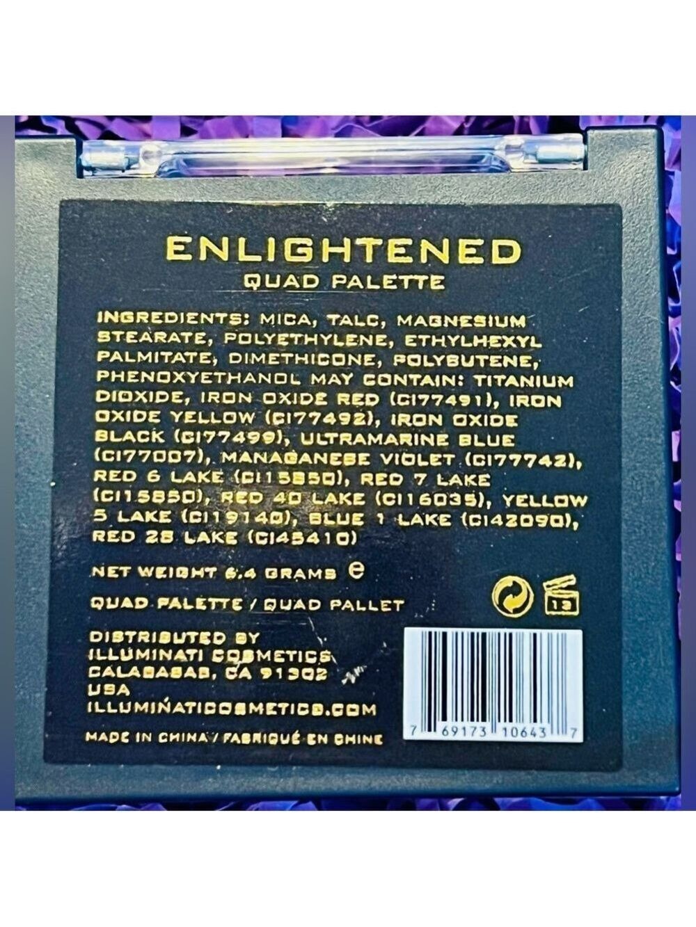 Illuminati Cosmetics Eyeshadow Palette Quad Enlightened - Picture 8 of 8